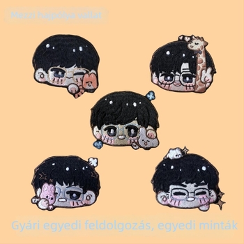 Poliészter fejfedő, kézzel varrott, karikatúra karakter, női stílus