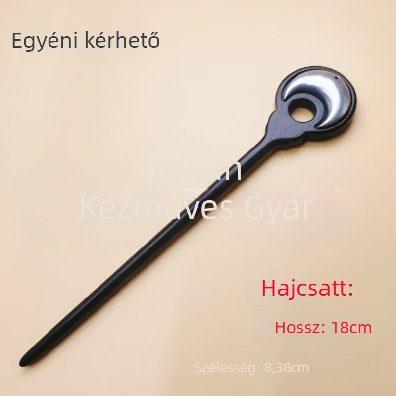 Hajtű alap ebonfa holdalakú, vintage stílus, Li Fei Tang Dynasty márka