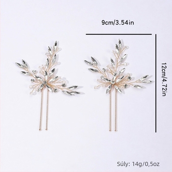 Rhinestone hajdísz, Carlo Jewelry, rombusz forma, női divat kiegészítő