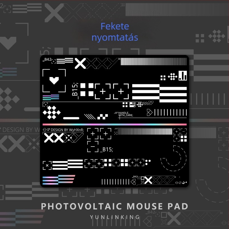 Tempered glass egérpad gaminghez | Egyoldalas, logónyomtatás, egyedi gyártás minta alapján