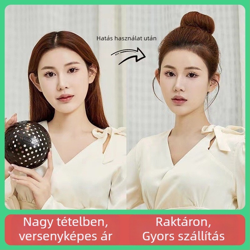 Hajkiegészítő a korona volumenéhez és konty formázásához – TPR anyag, japán/koreai stílus, 2025 tavasz