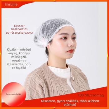 Egyszer használatos munkakesztyű? szapka, porálló, nem szőtt anyagból, PP bélés, lélegző nyílások, szabvány Q/330703JHJR001, alkalmas háztartások, klinikák és élelmiszer-feldolgozó üzemek számára