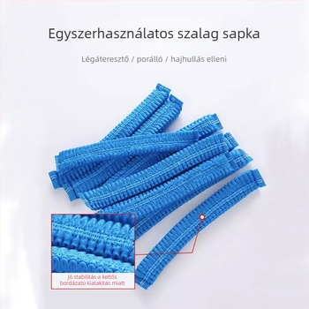 Egyszer használatos porvédő és lélegző fejfedő kozmetikai szalonok és élelmiszeripari üzemek számára, Bar Cap modell, PP nem szőtt bélés