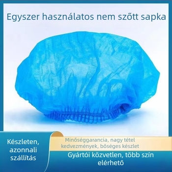 Egyszer használatos védő hajháló sapka – általános biztonsági sisak, szavatossági idő: 12 hónap, bélés típusa: más, szellőzés: nincs