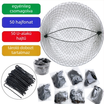 Láthatatlan hajháló légiutas-kísérő nőknek, egyszerű stílus, selyemszálak, 2024 tavasz