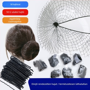 Láthatatlan hajháló légiutas-kísérő nőknek, egyszerű stílus, selyemszálak, 2024 tavasz