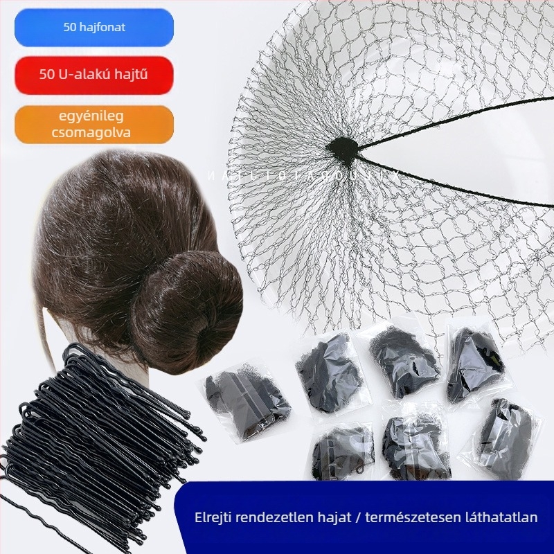 Láthatatlan hajháló légiutas-kísérő nőknek, egyszerű stílus, selyemszálak, 2024 tavasz