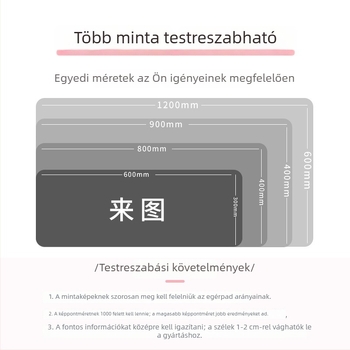 Nagy méretű, prémium gaming egérpad | Star Road Xt-01, csúszásmentes, irodai használatra