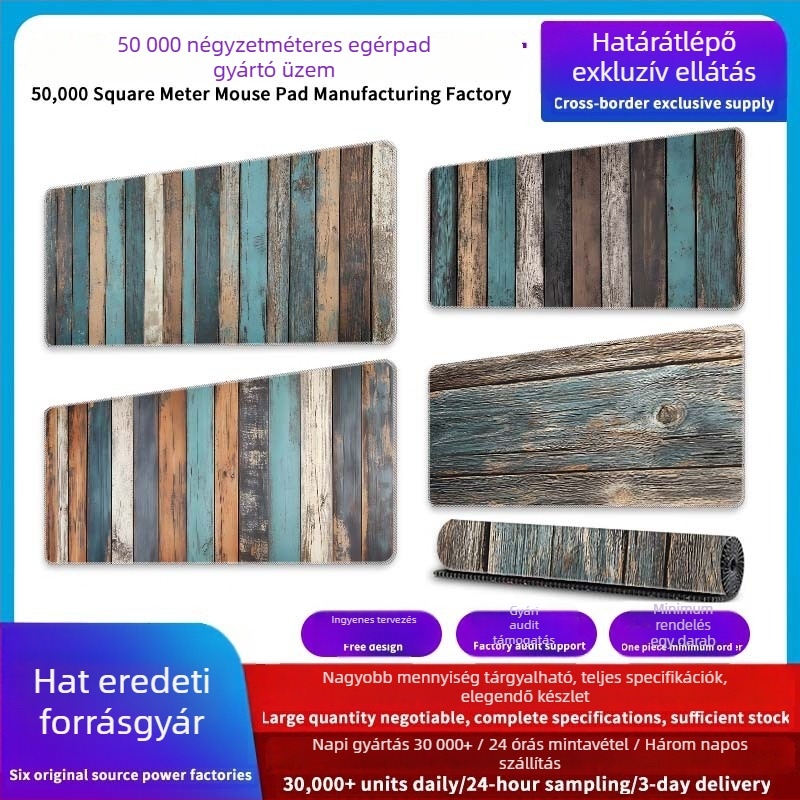 Nagy méretű, prémium gaming egérpad | Star Road Xt-01, csúszásmentes, irodai használatra