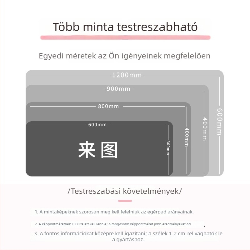 Nagy méretű, prémium gaming egérpad | Star Road Xt-01, csúszásmentes, irodai használatra