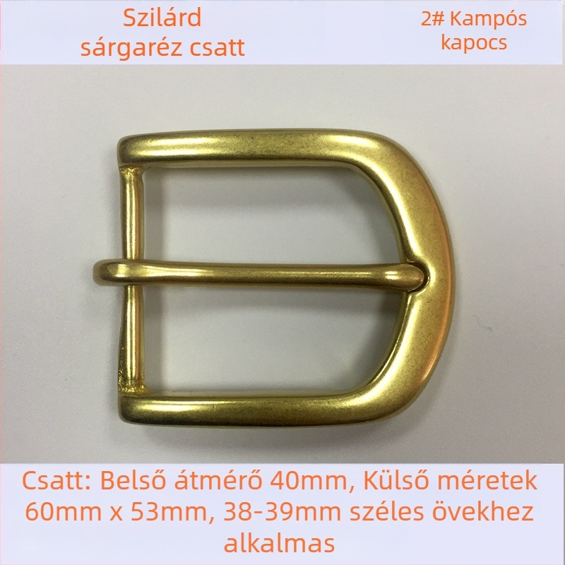 Csapszeges övcsat – réz, DIY öv kiegészítő, 2020 nyár
