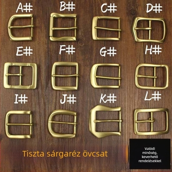Réz övcsat tűs csattal, márka 1000, minden évszak számára, 2021 tél