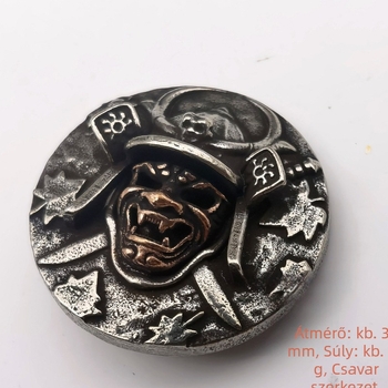 Japán stílusú övcsat – Broken copper, réz, 2025 tavasz