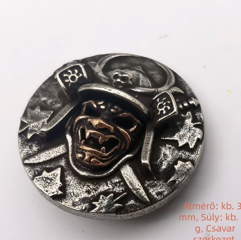 Japán stílusú övcsat – Broken copper, réz, 2025 tavasz
