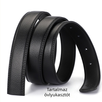 Férfi split bőr öv, ötvözet csat, fűzőzár, vékony szélesség 2 cm alatt, kézzel készített gyöngyök