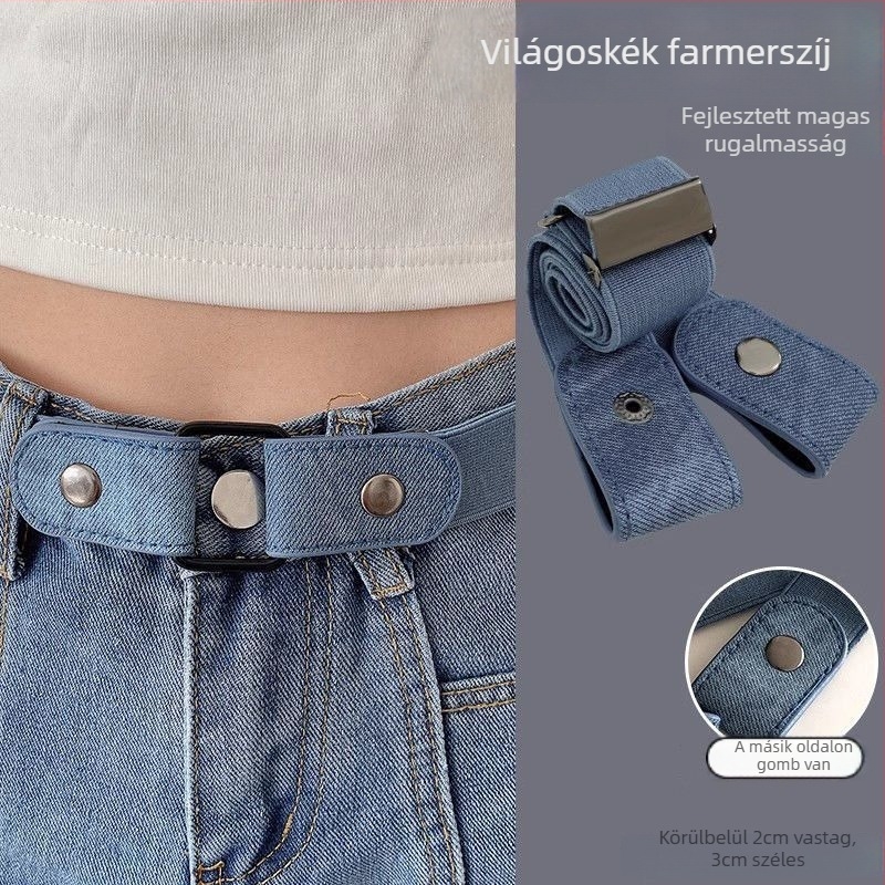 Női derekakat szűkítő öv – eszköz farmerekhez, snap csat, szélesség 2–4 cm, 2023 tavaszán bemutatva, friss stílus