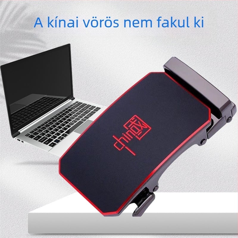 Férfi automata övcsat – téglalap alakú ötvözet csat, üzleti stílus, nyomtatott mintázat