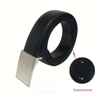 Belső öv tűcsattal, kültéri taktikai használatra — műbőr, csat ötvözet, szélesség 2–4 cm