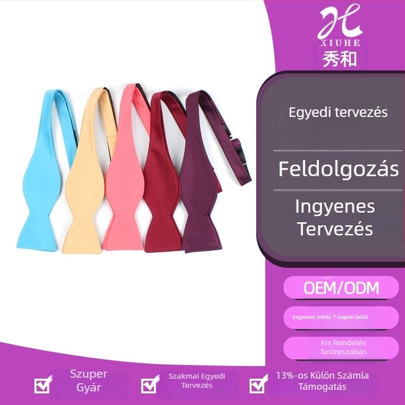 Férfi poliészter jacquard gallércsomó, gourd-streamer dizájn