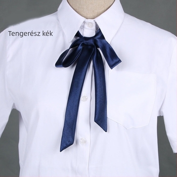 Campure csokornyakkendő, ultra-szűk szélességű, szatén felület, nylon szálból, monokróm minta