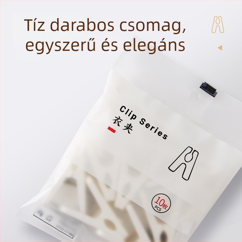 Ruhaszárító klipsz, PP műanyag, modell 001, 360 darabos csomagolás, többfunkciós fehérneműk, zoknik és ruhák számára, modern minimalista dizájn.