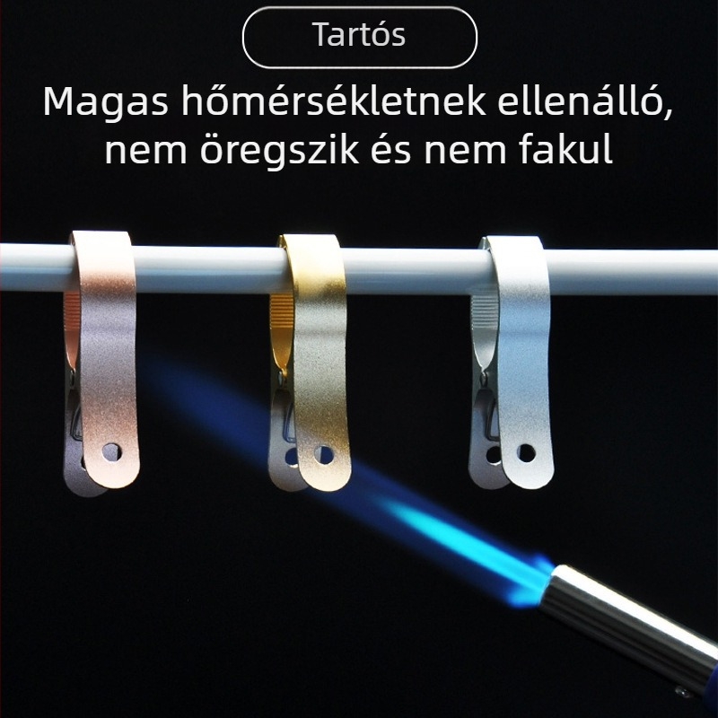 Alumínium ötvözetű szárító klipek — többfunkciós, szélvédettek, nyom nélkül rögzítik a fehérneműt, hordozható diákszállásokra