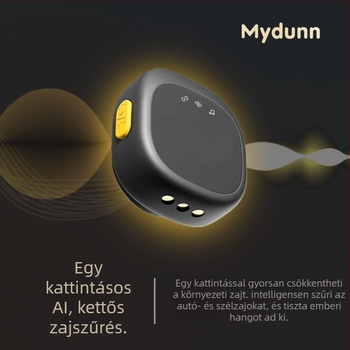 Mágneses vezeték nélküli lavalier mikrofon két személyes élő közvetítéshez, felvételhez és videózásához, egy érintéssel zajcsökkentés és reverb funkcióval, otthoni használatra