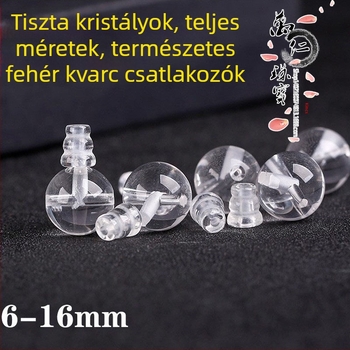 Kristály gyöngyök rózsafüzérhez – 108 gyöngy, háromutas rózsafüzér alkatrészek