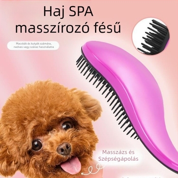 Kutyáknak szánt masszírozó fésű – ABS anyagból, Bichon Frise számára, kilógó szőr eltávolítása