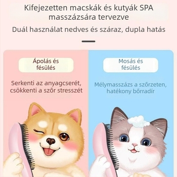 Kutyáknak szánt masszírozó fésű – ABS anyagból, Bichon Frise számára, kilógó szőr eltávolítása