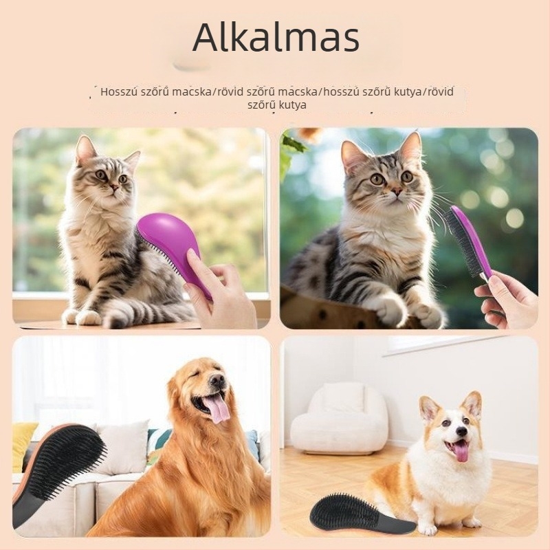 Kutyáknak szánt masszírozó fésű – ABS anyagból, Bichon Frise számára, kilógó szőr eltávolítása