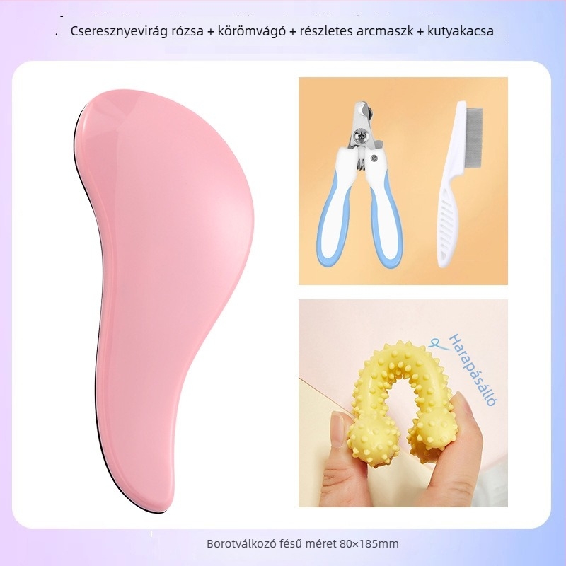 Kutyáknak szánt masszírozó fésű – ABS anyagból, Bichon Frise számára, kilógó szőr eltávolítása