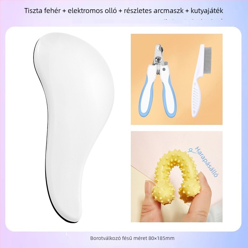 Kutyáknak szánt masszírozó fésű – ABS anyagból, Bichon Frise számára, kilógó szőr eltávolítása