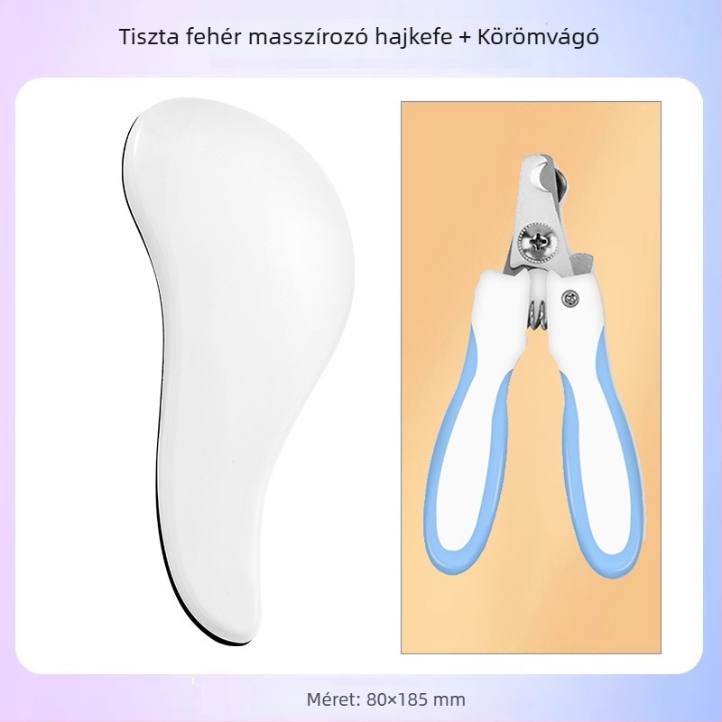 Kutyáknak szánt masszírozó fésű – ABS anyagból, Bichon Frise számára, kilógó szőr eltávolítása