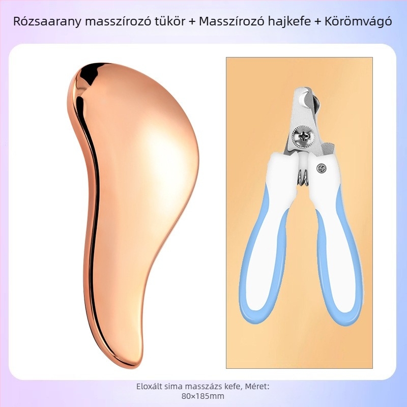 Kutyáknak szánt masszírozó fésű – ABS anyagból, Bichon Frise számára, kilógó szőr eltávolítása