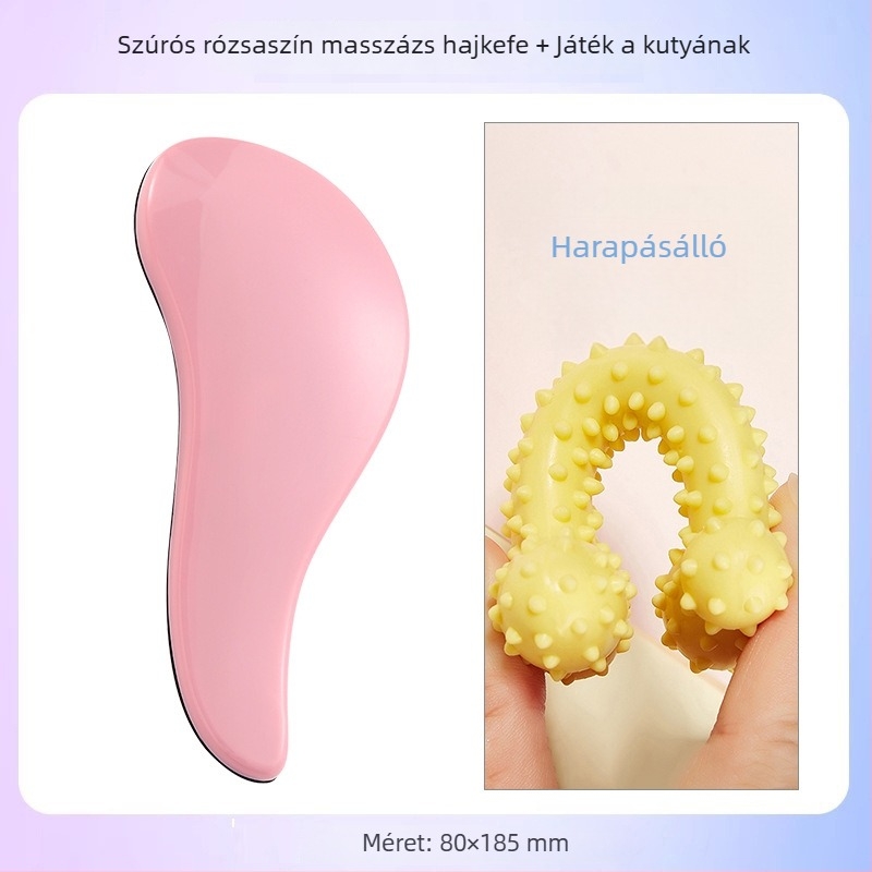 Kutyáknak szánt masszírozó fésű – ABS anyagból, Bichon Frise számára, kilógó szőr eltávolítása