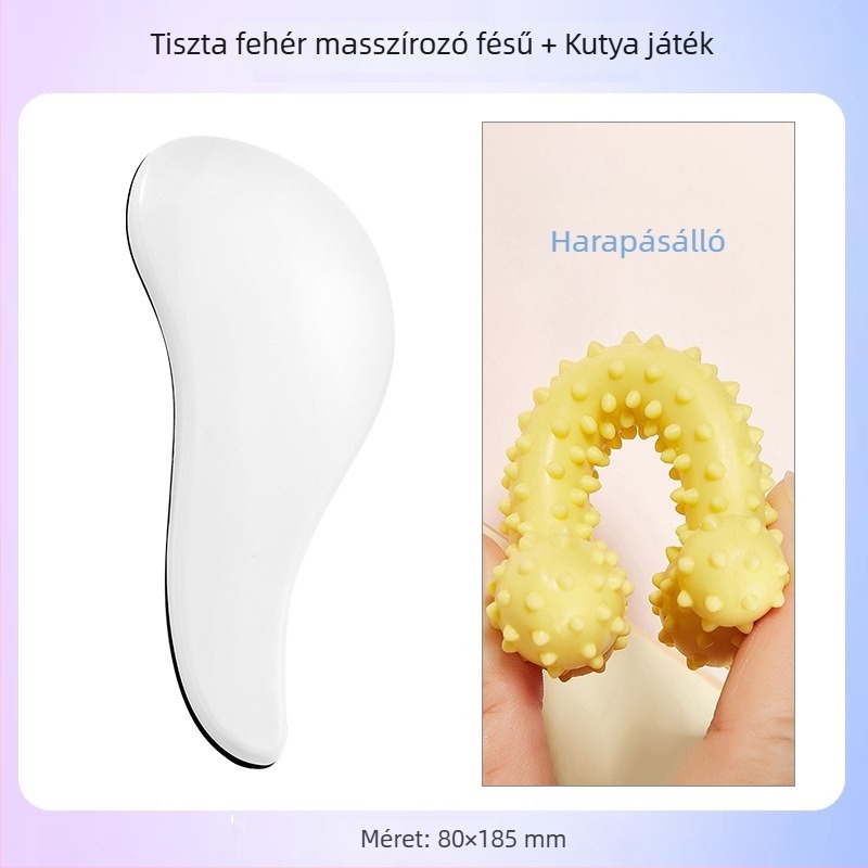 Kutyáknak szánt masszírozó fésű – ABS anyagból, Bichon Frise számára, kilógó szőr eltávolítása