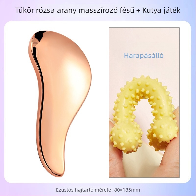 Kutyáknak szánt masszírozó fésű – ABS anyagból, Bichon Frise számára, kilógó szőr eltávolítása