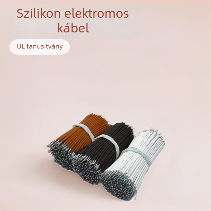 Kötőkábel, szilikon burkolat, magas hőmérséklet-állóság, 1007/UL3265PE/PU/PVC, belső elektromos berendezésekhez