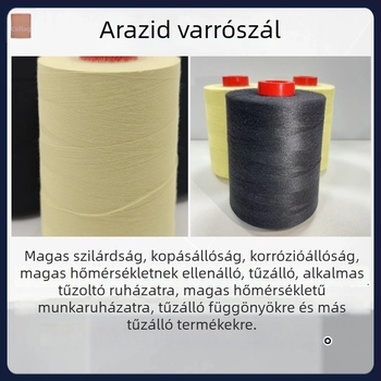 Three One aramid rövidszálas varrófonal – tűzálló, textilekhez és ruházathoz, Shenzhen