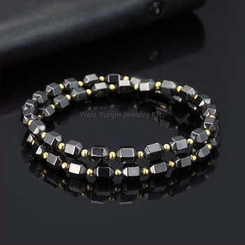 Mágneses anyagból készült nyaklánc, geometriai dizájn, golyós lánc, modell YJXL127, Yiwu Yunjin Jewelry márka