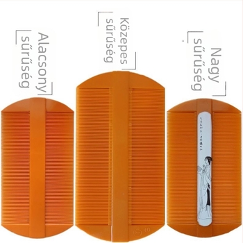 Kutyák szőrzetápolási fésű finom fogakkal a bolhák, bolhatojások és korpásodás eltávolításához (Műanyag; Márka: Unique; Nem importált; Kutyák számára)