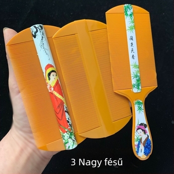 Kutyák szőrzetápolási fésű finom fogakkal a bolhák, bolhatojások és korpásodás eltávolításához (Műanyag; Márka: Unique; Nem importált; Kutyák számára)