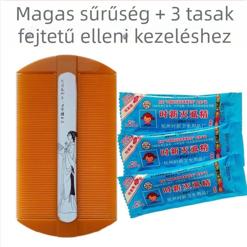 Kutyák szőrzetápolási fésű finom fogakkal a bolhák, bolhatojások és korpásodás eltávolításához (Műanyag; Márka: Unique; Nem importált; Kutyák számára)