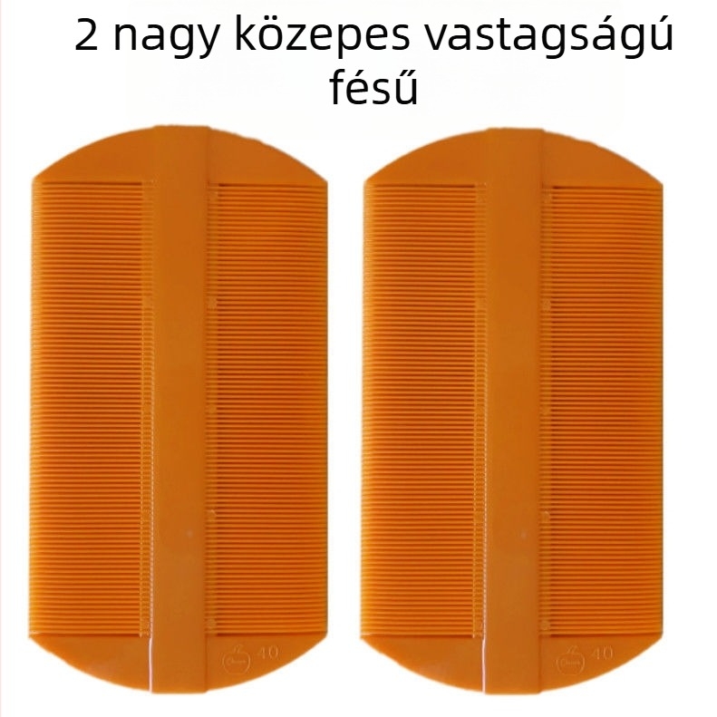 Kutyák szőrzetápolási fésű finom fogakkal a bolhák, bolhatojások és korpásodás eltávolításához (Műanyag; Márka: Unique; Nem importált; Kutyák számára)