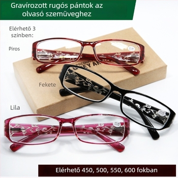 LUSAXI olvasószemüveg, 450/500/550/600 dioptria, gyanta lencsék, modell 232