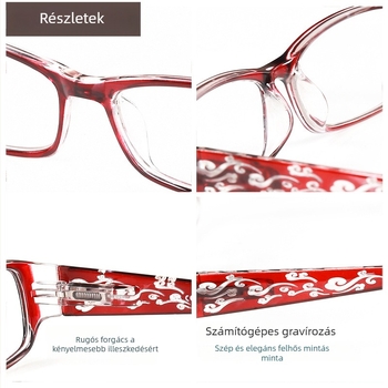 LUSAXI olvasószemüveg, 450/500/550/600 dioptria, gyanta lencsék, modell 232