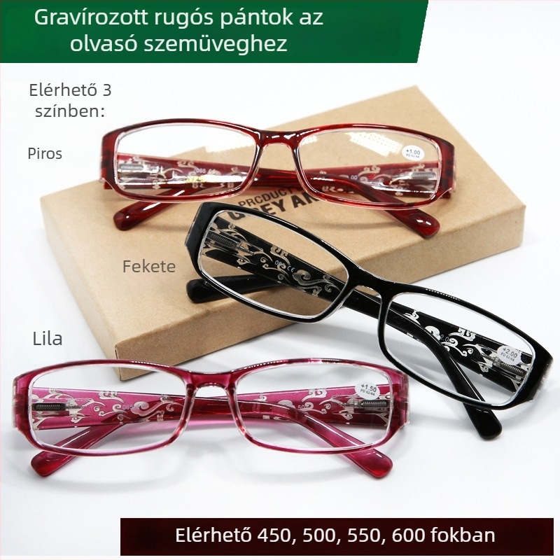 LUSAXI olvasószemüveg, 450/500/550/600 dioptria, gyanta lencsék, modell 232