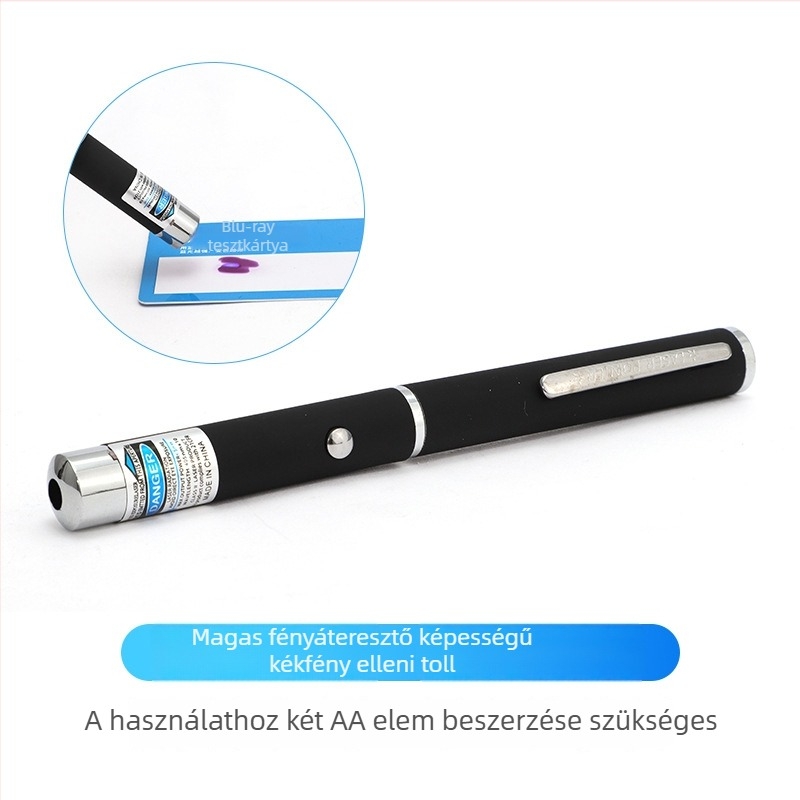 Anti-blue light teszt toll, fém test, modell Anti-blue light test pen, egyetlen csomag, mutató toll, elem nincs benne