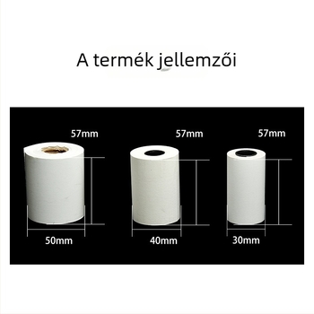 Hőérzékeny papírt tekercs optometriai nyomtatóhoz, modell 805633, papír, irodai használat